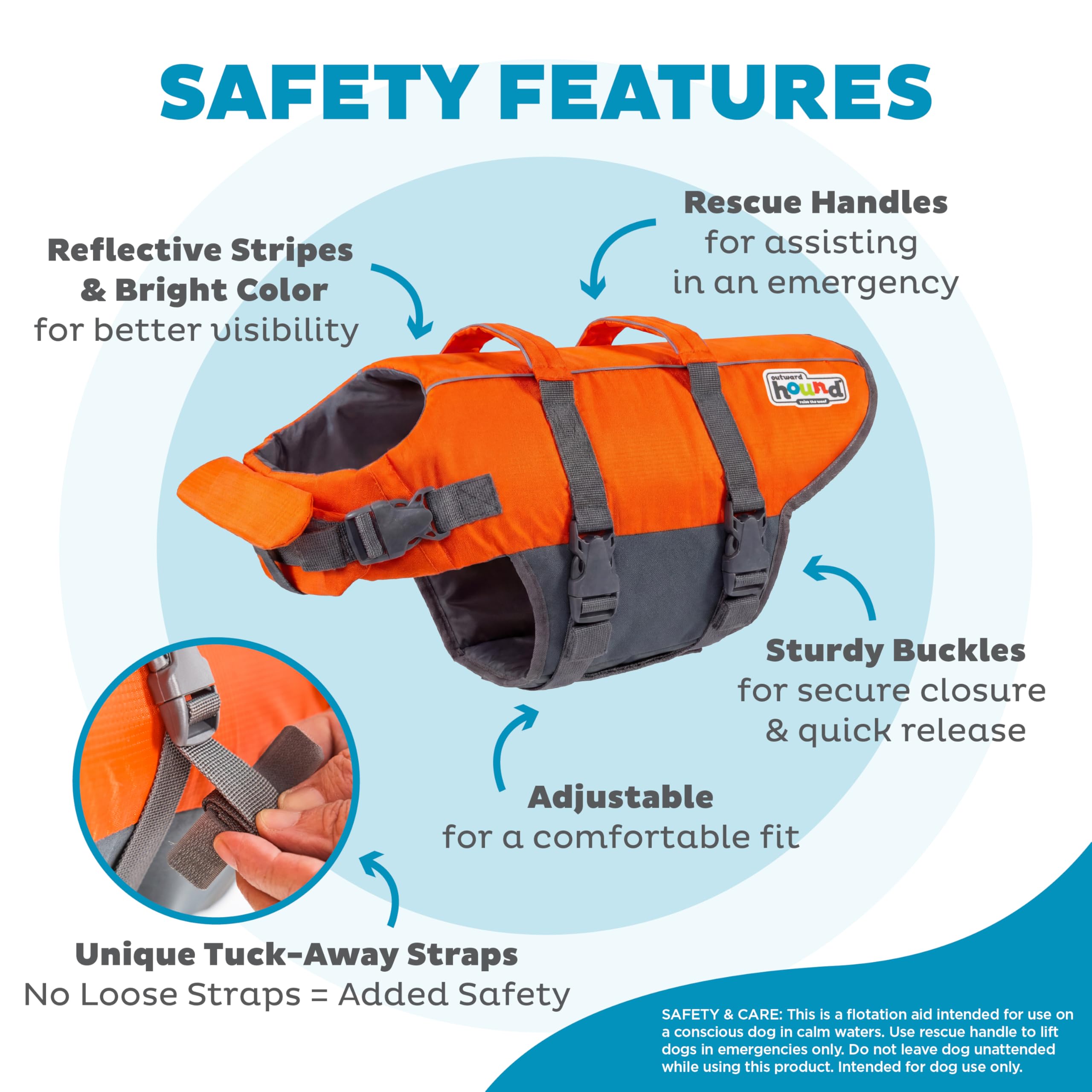 Amazon.com : Outward Hound Granby Splash Orange Dog Life Jacket